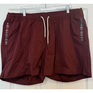 Wowie Men’s Shorts Flow 2.0 Men’s XXL Plum Aztec Stretch Ultralite 41” Waist EUC